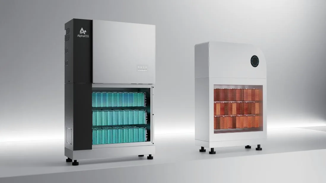 Opengewerkte batterijmodules van AlphaESS