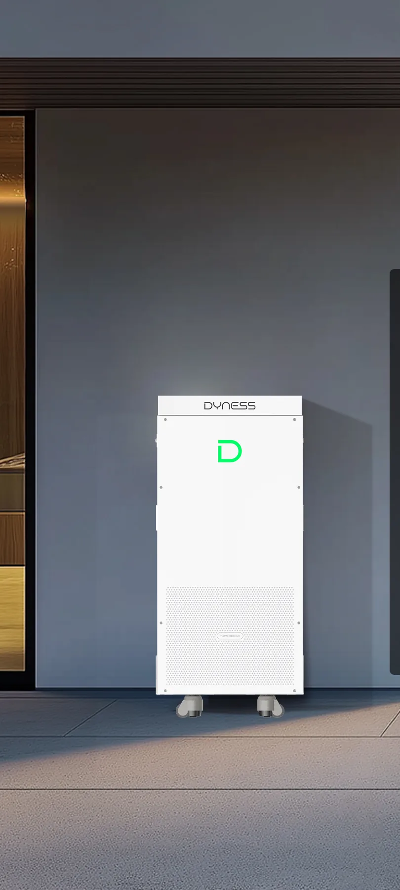 Dyness PowerBrick bij een woning