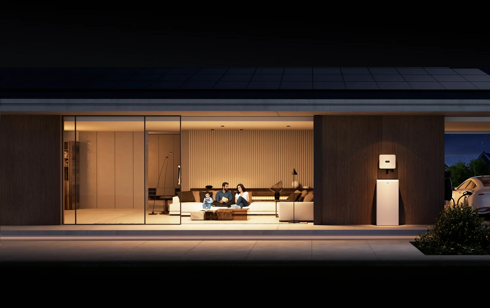 Woning met Huawei-energieopslag