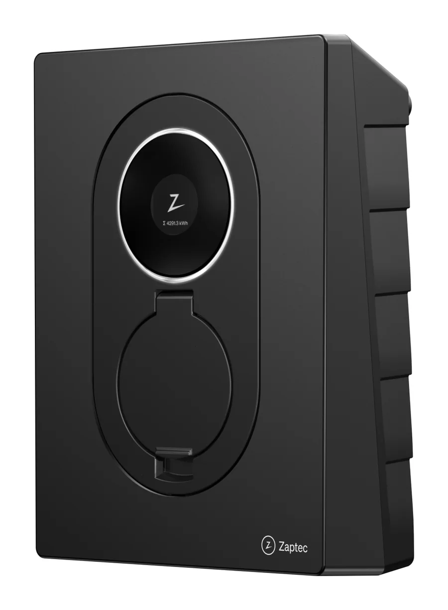 Zaptec Go 2 productfoto in Asphalt Black