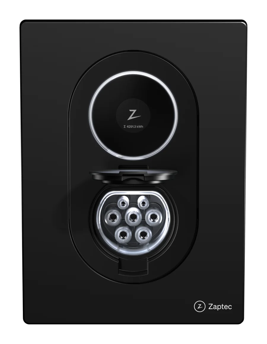 Zaptec Go 2 in Asphalt Black