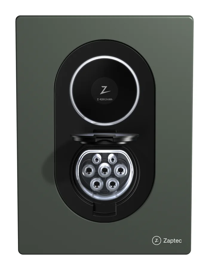 Zaptec Go 2 in Moss Green